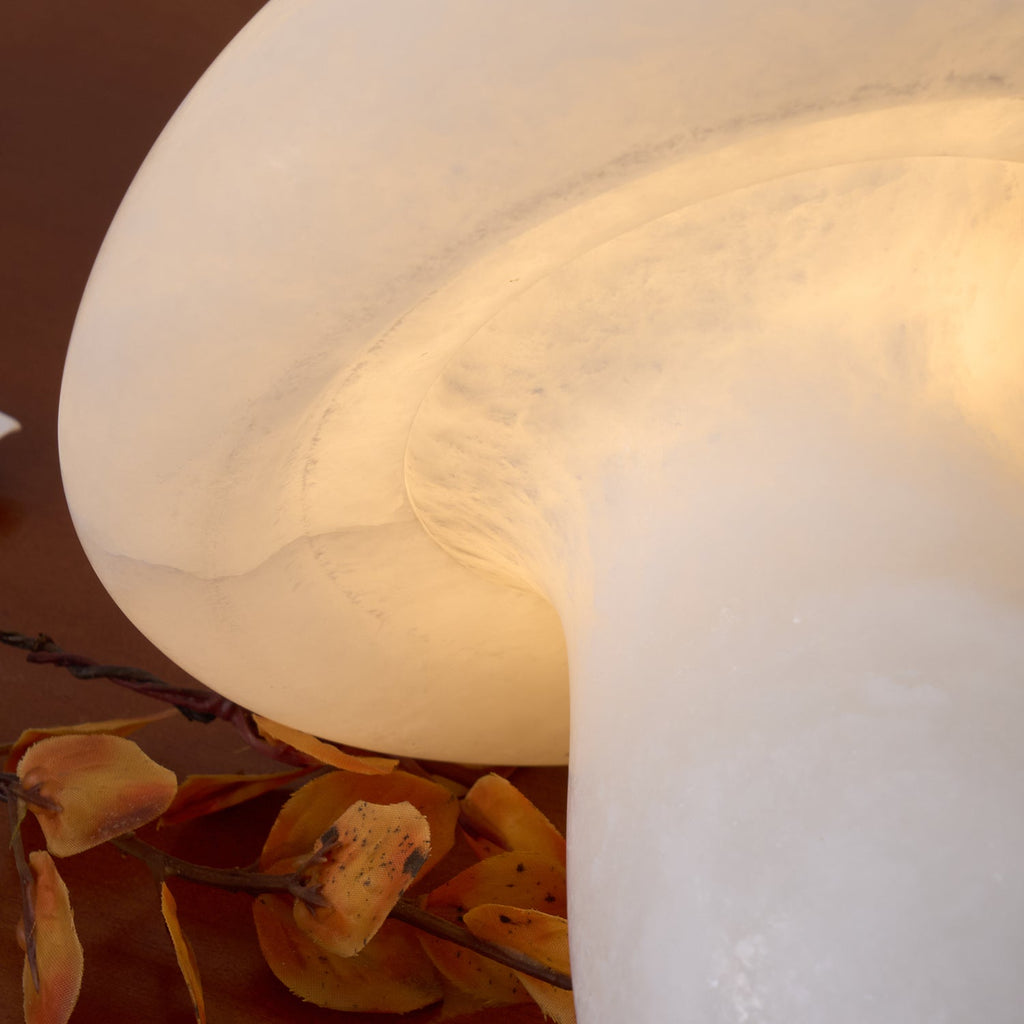 Lampe à poser moderne Ake en Albâtre Blanc