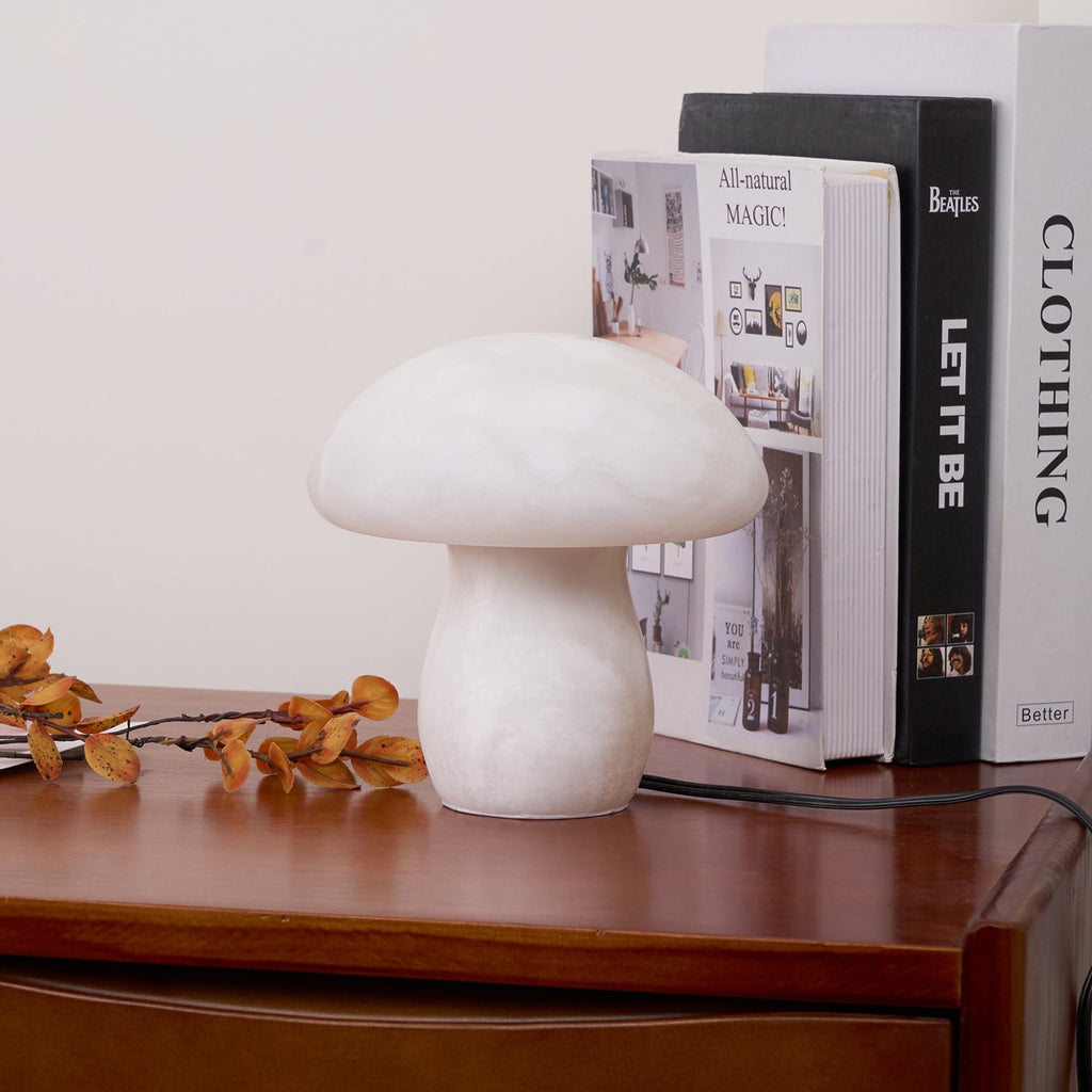 Lampe à poser moderne Ake en Albâtre Blanc