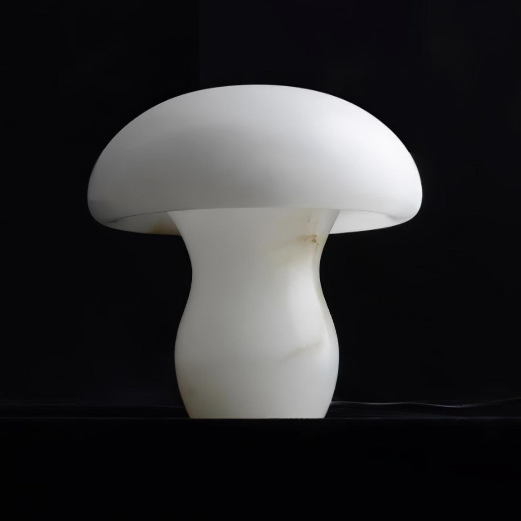 Lampe à poser moderne Ake en Albâtre Blanc