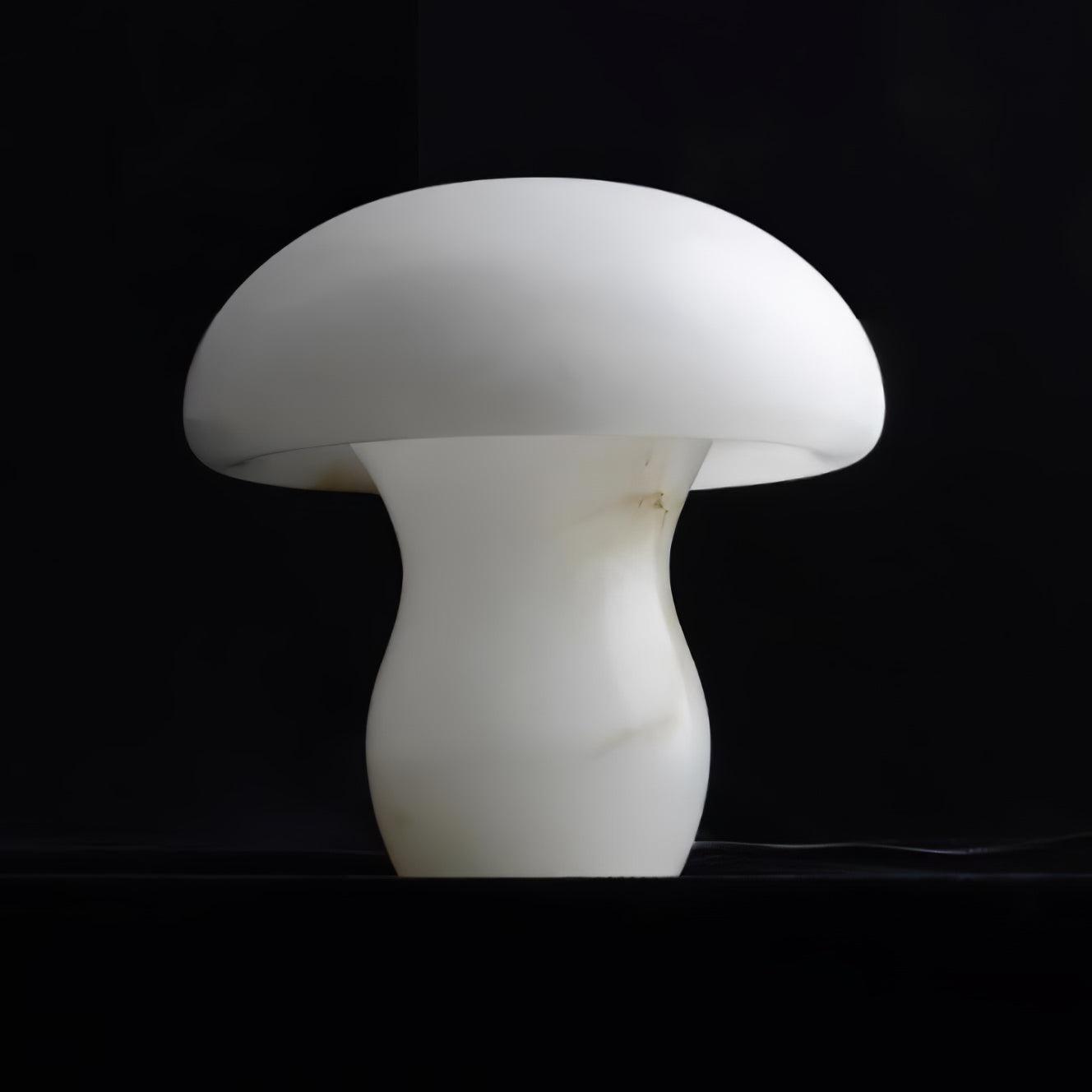 Lampe à poser moderne Ake en Albâtre Blanc