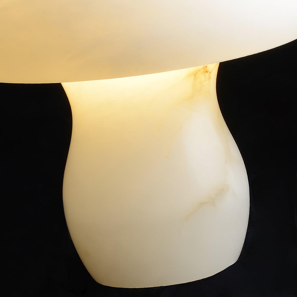 Lampe à poser moderne Ake en Albâtre Blanc