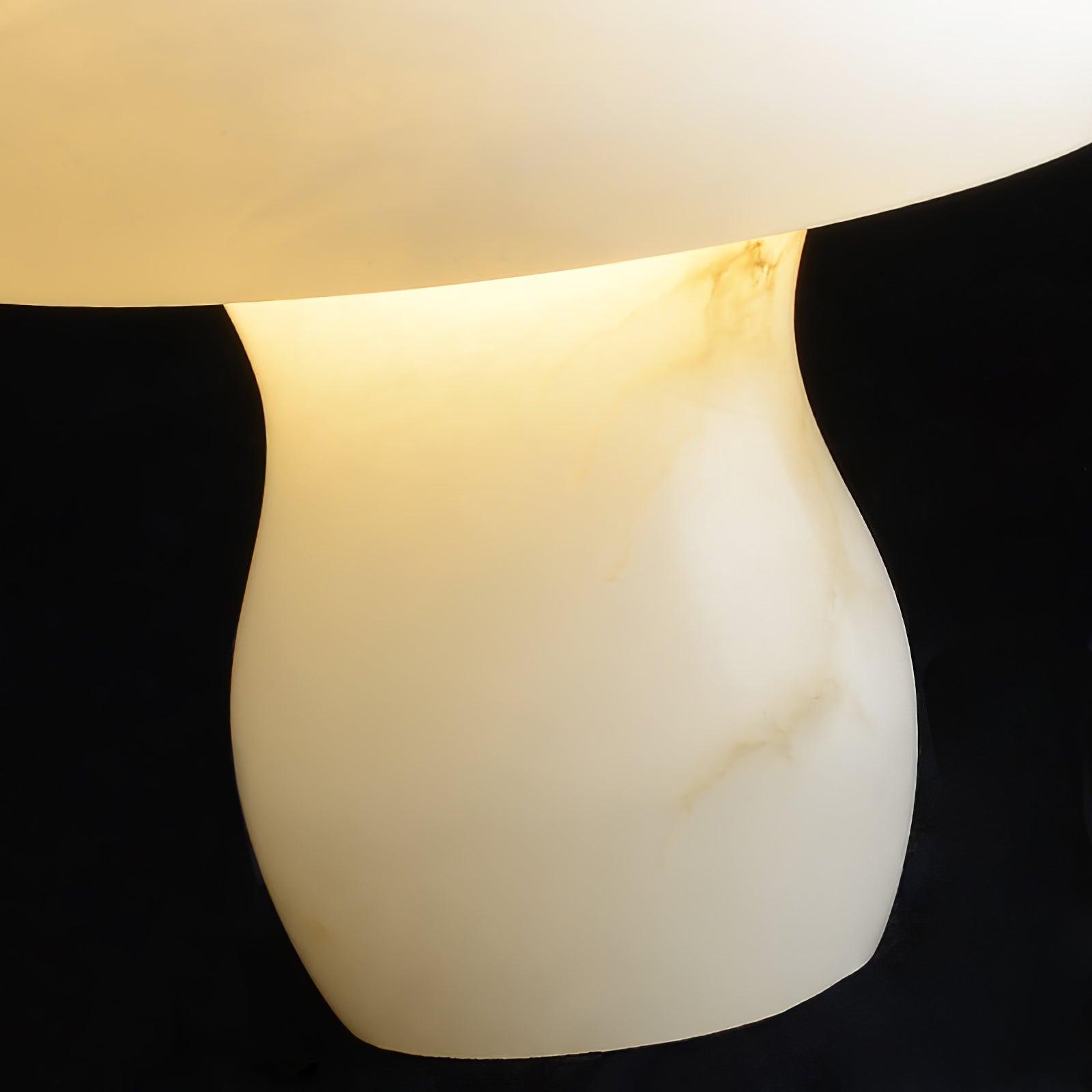Lampe à poser moderne Ake en Albâtre Blanc