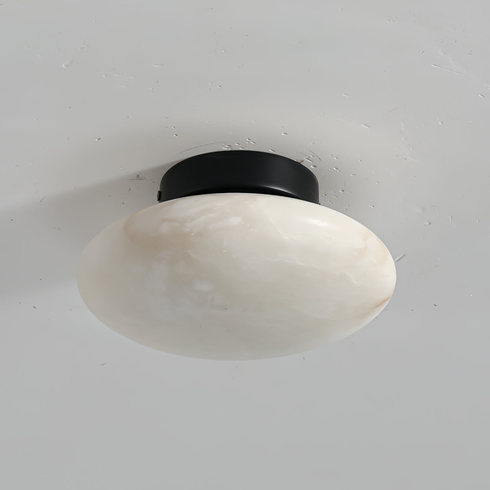 Plafonnier moderne Tove en Albâtre Noir et blanc