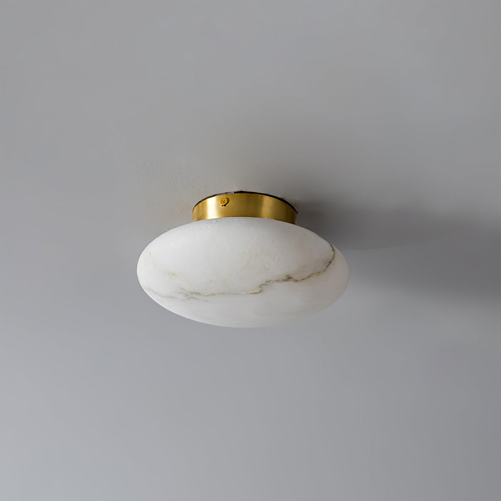 Plafonnier moderne Tove en Albâtre Noir et blanc