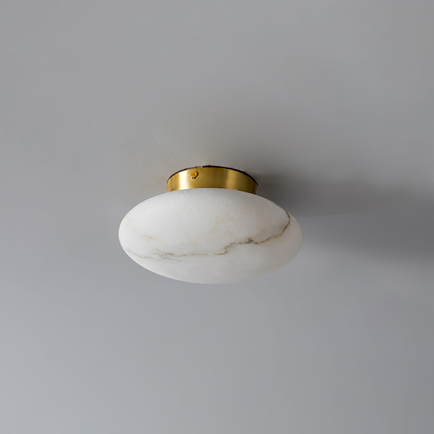 Plafonnier moderne Tove en Albâtre Noir et blanc