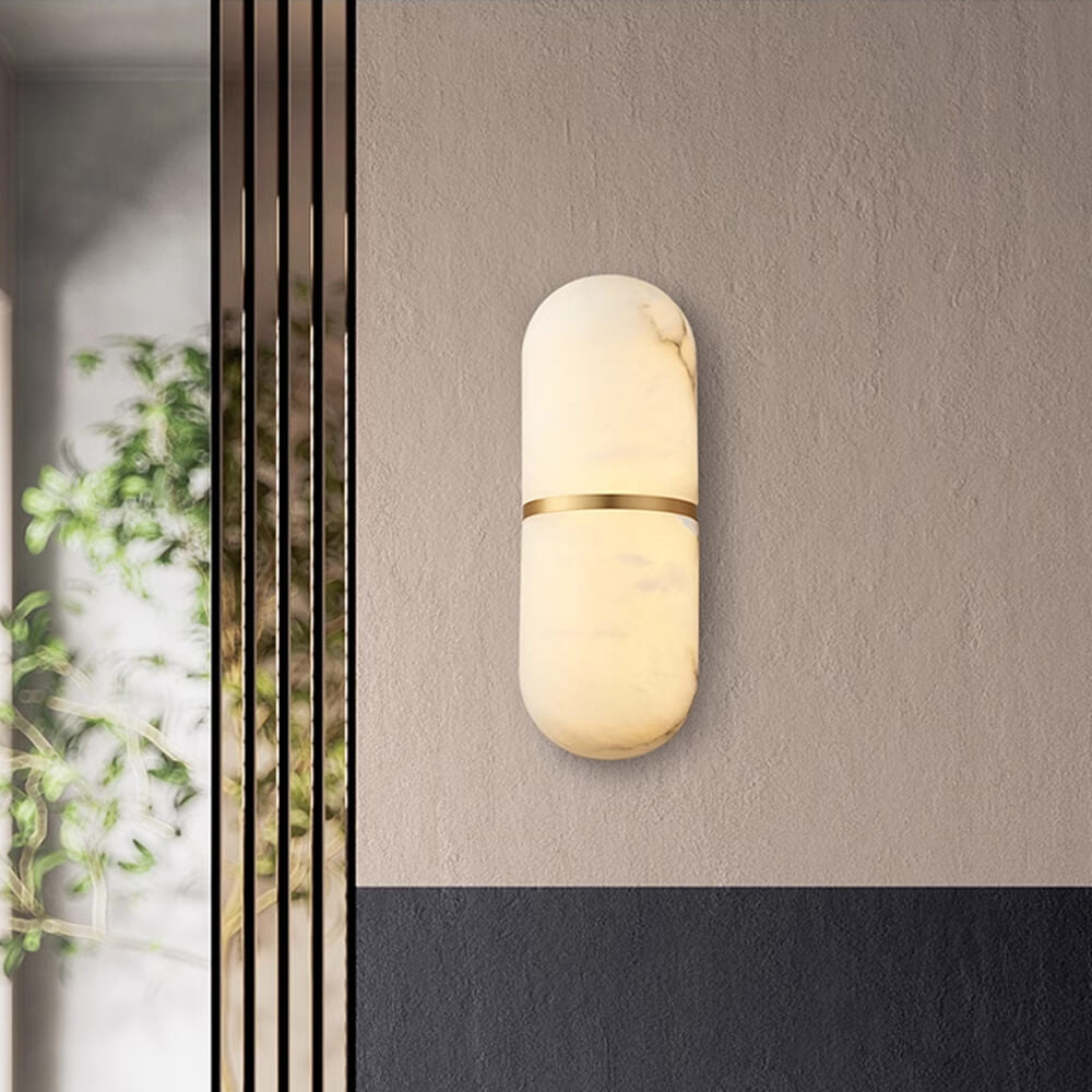 Applique murale moderne Boel en Albâtre