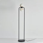 Lampadaire moderne Lodin en Albâtre Noir et blanc