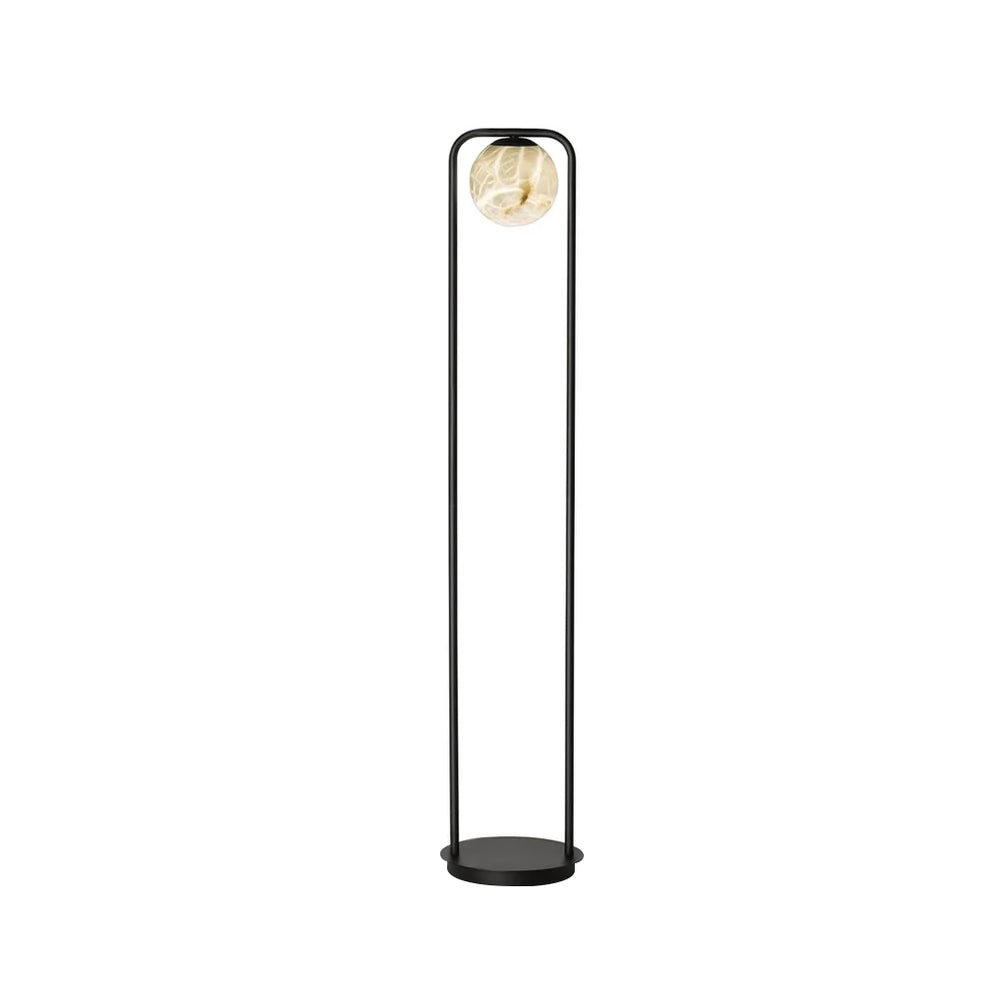Lampadaire moderne Lodin en Albâtre Noir et blanc