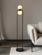 Lampadaire moderne Lodin en Albâtre Noir et blanc