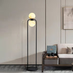 Lampadaire moderne Lodin en Albâtre Noir et blanc