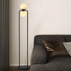 Lampadaire moderne Lodin en Albâtre Noir et blanc