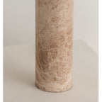 Lampe à poser moderne Wreston en pierre Beige et marbre Lampbase