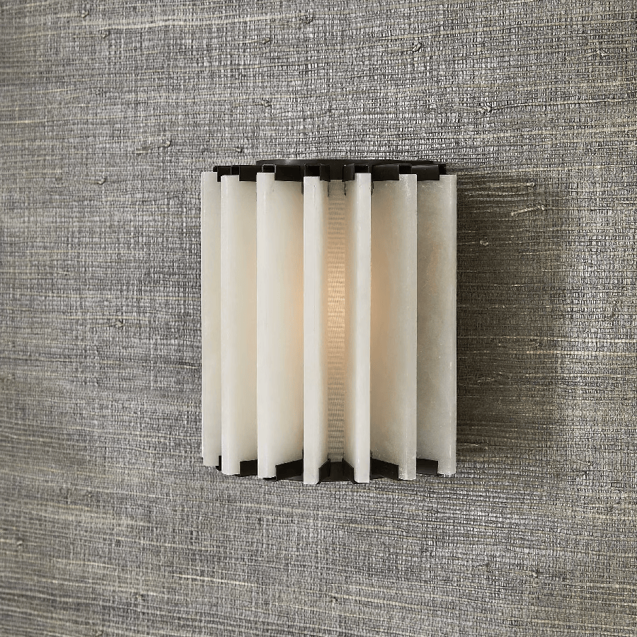 Applique murale moderne Nesti en Albâtre Noir et blanc