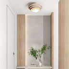 Plafonnier moderne Waldo en Travertin Beige et blanc