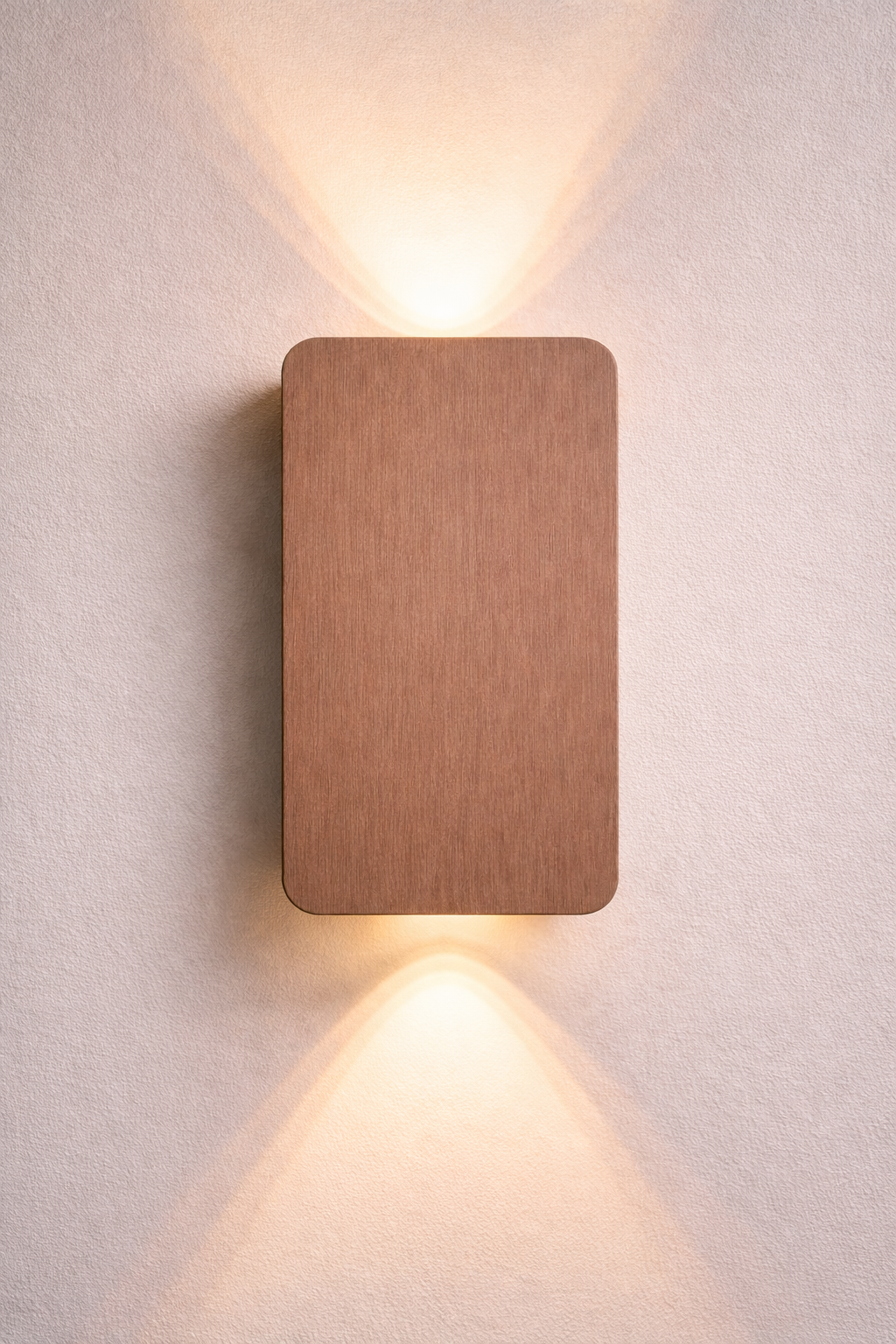 Applique Murale LED Rectangle en Métal Noir