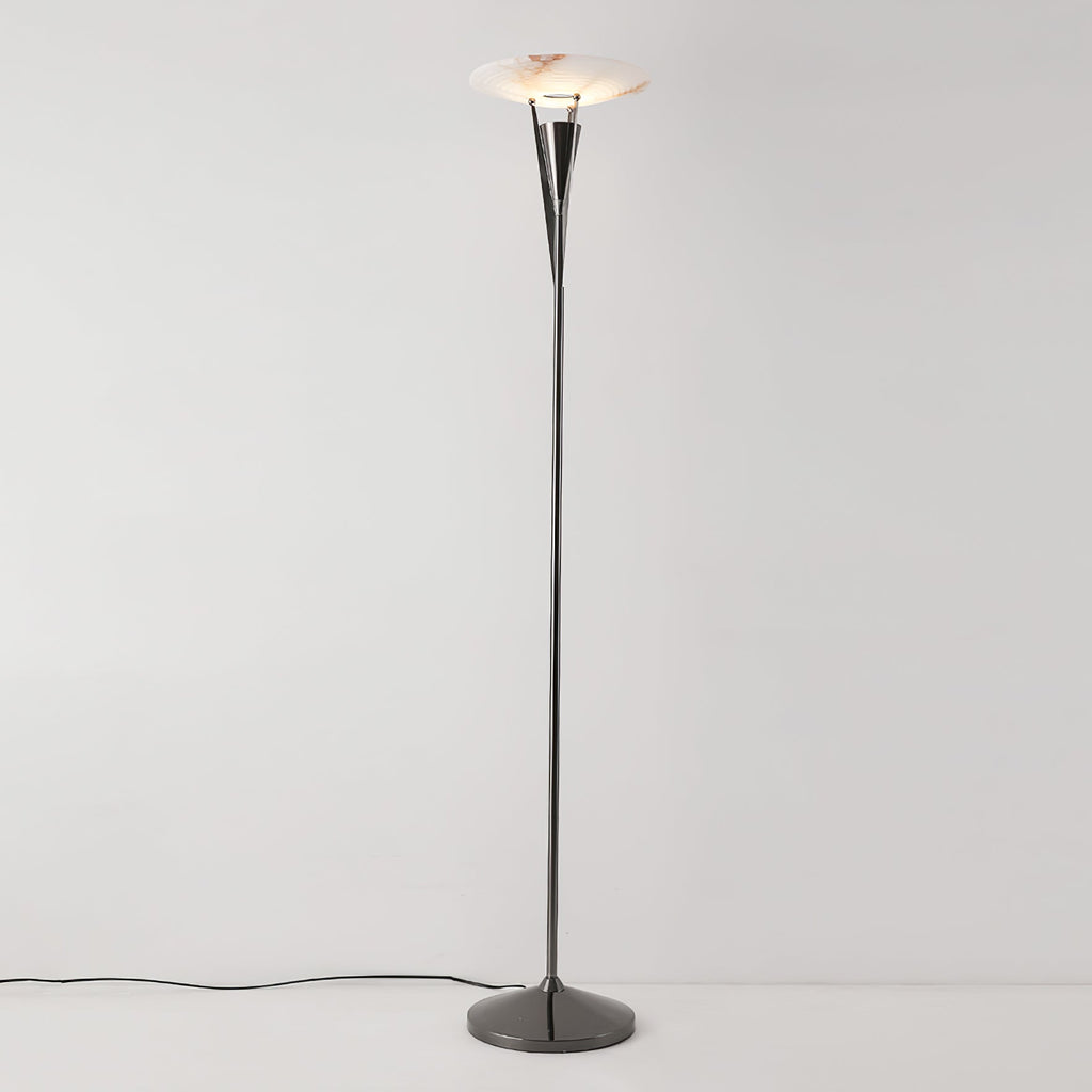 Lampadaire moderne Refil en Albâtre Cuivre