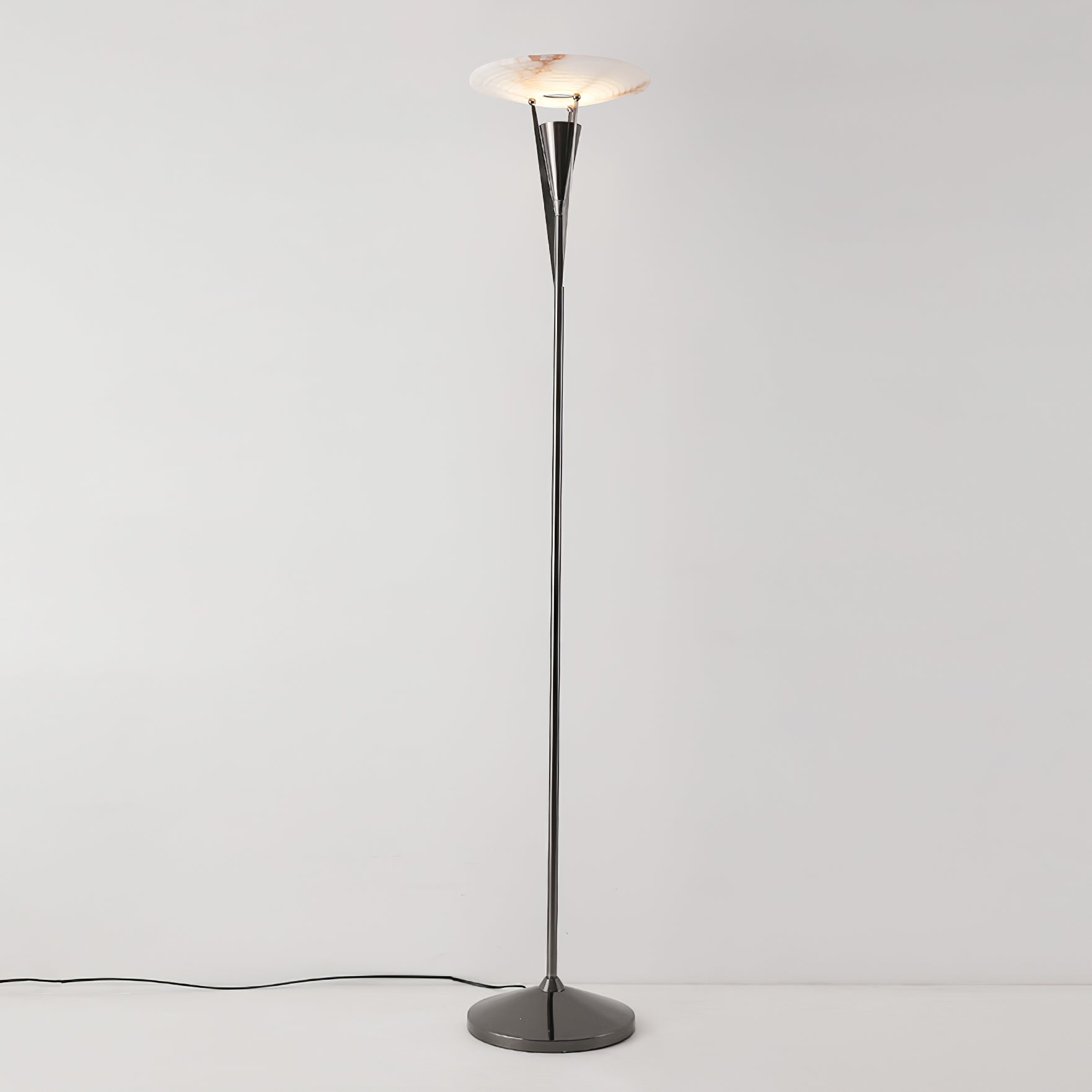 Lampadaire moderne Refil en Albâtre Cuivre