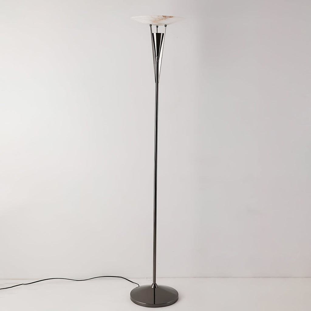 Lampadaire moderne Refil en Albâtre Cuivre