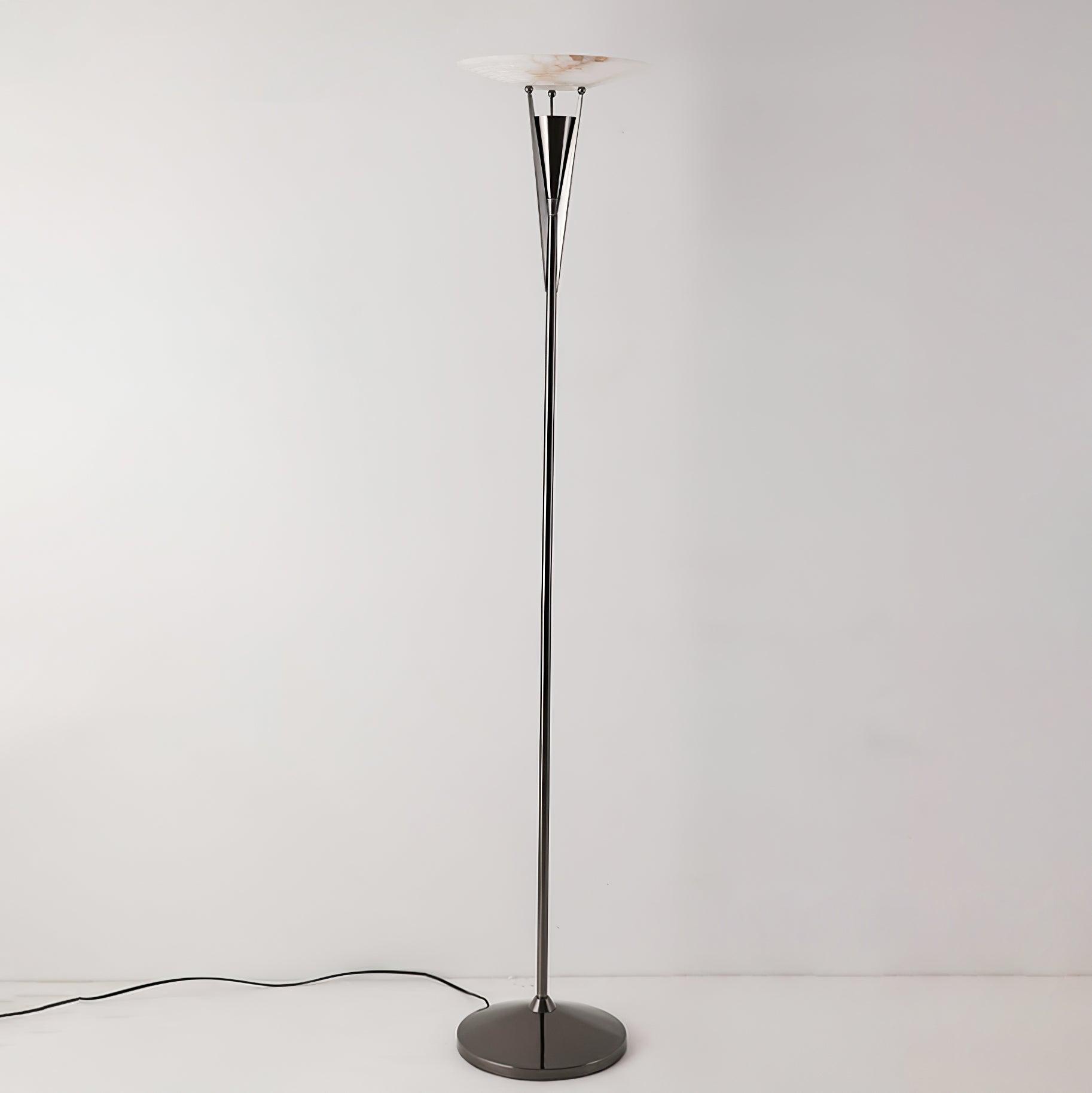 Lampadaire moderne Refil en Albâtre Cuivre