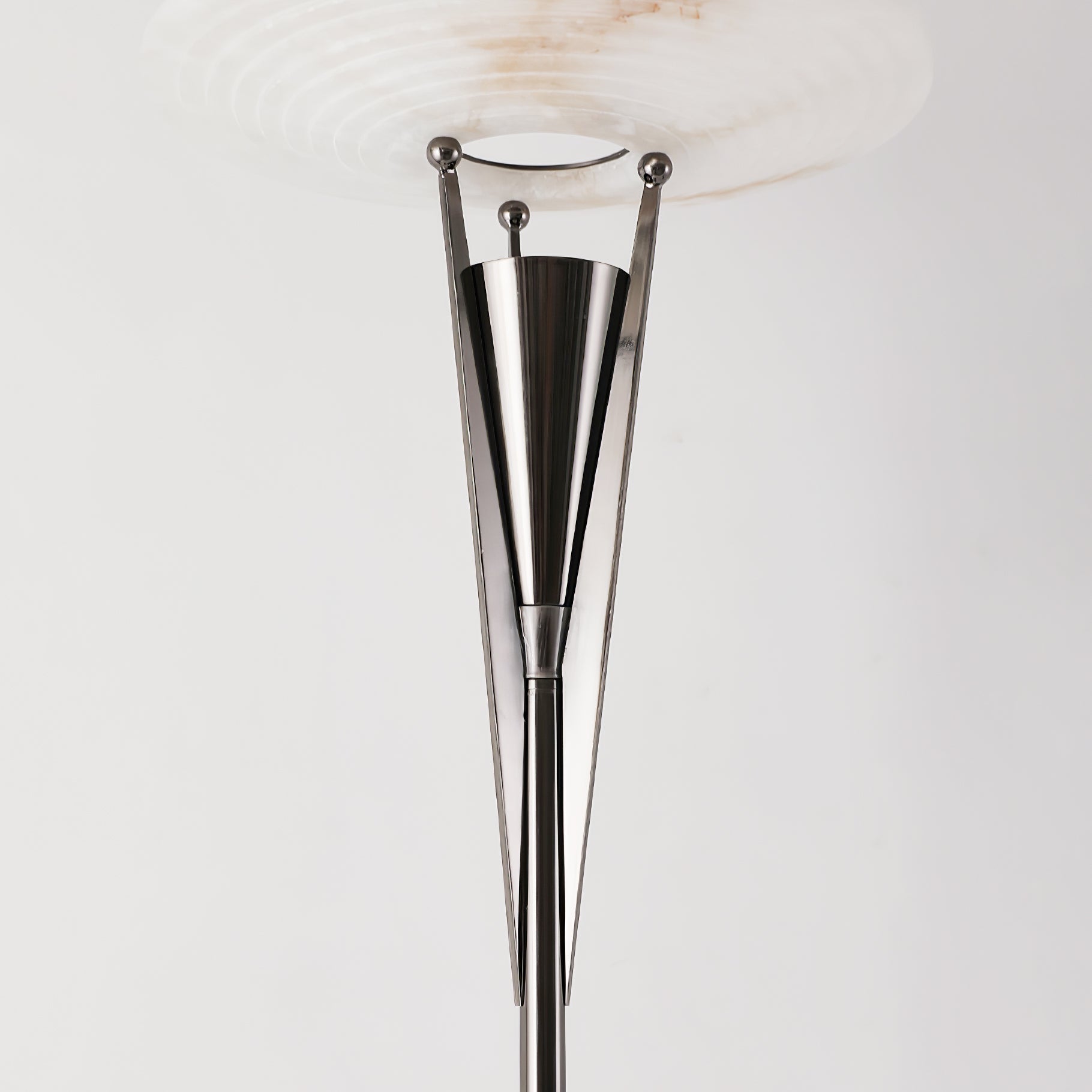 Lampadaire moderne Refil en Albâtre Cuivre