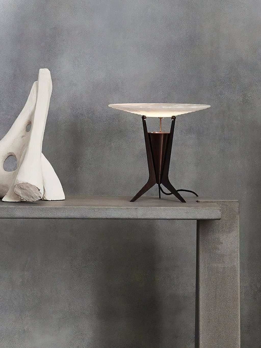 Lampe à poser moderne Refil en Albâtre Noir