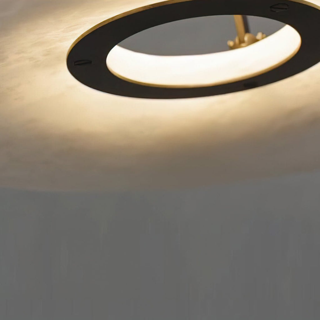 Lampe à poser moderne Refil en Albâtre Cuivre