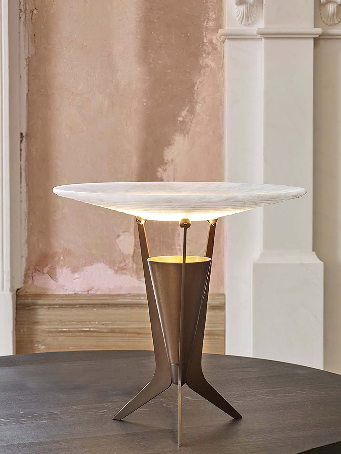 Lampe à poser moderne Refil en Albâtre Noir