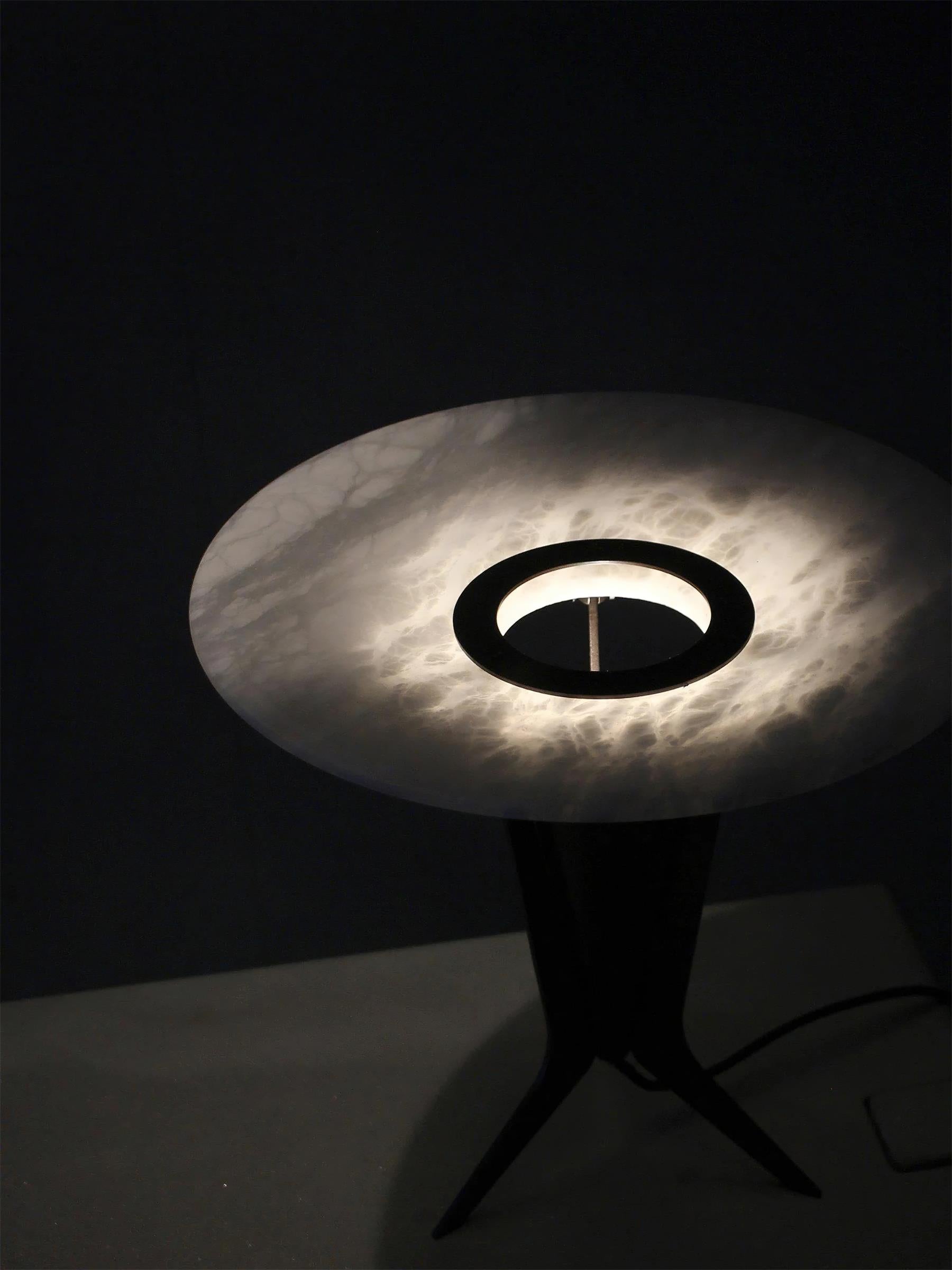 Lampe à poser moderne Refil en Albâtre Noir