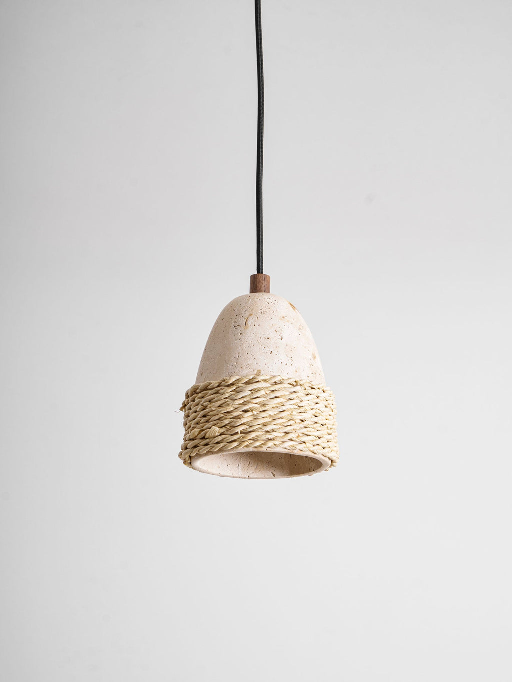 Suspension moderne Maris en Travertin jaune