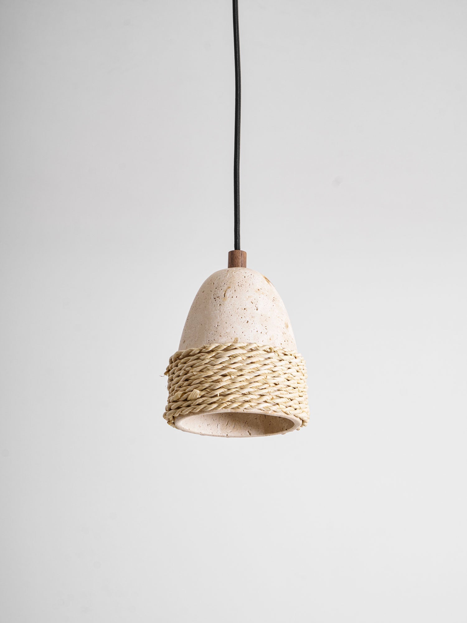 Suspension moderne Maris en Travertin jaune