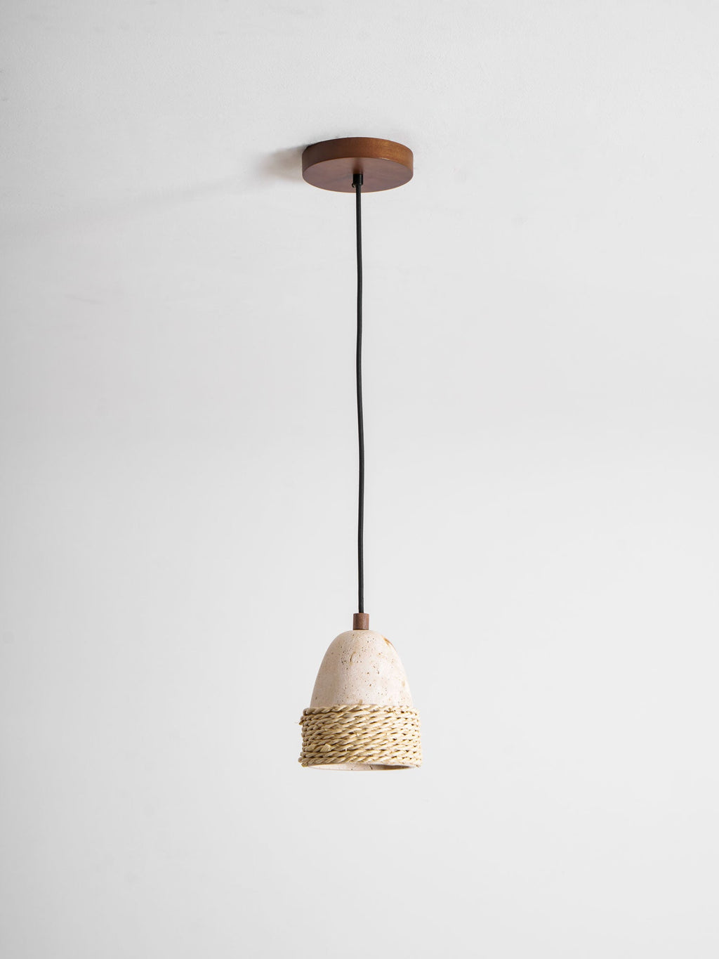 Suspension moderne Maris en Travertin jaune