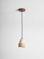 Suspension moderne Maris en Travertin jaune