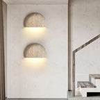 Applique murale moderne Steren en Travertin jaune