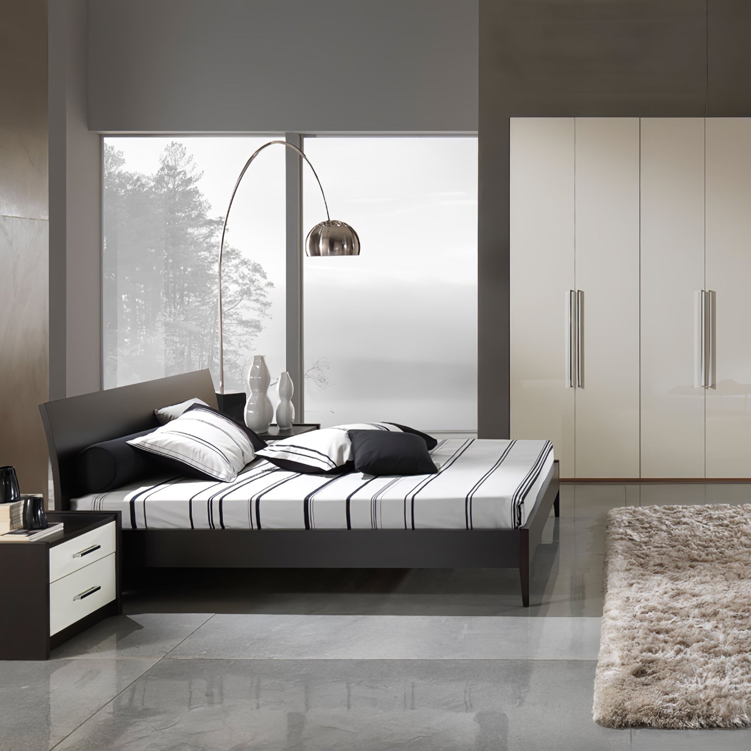 Lampadaire moderne Dav en Marbre