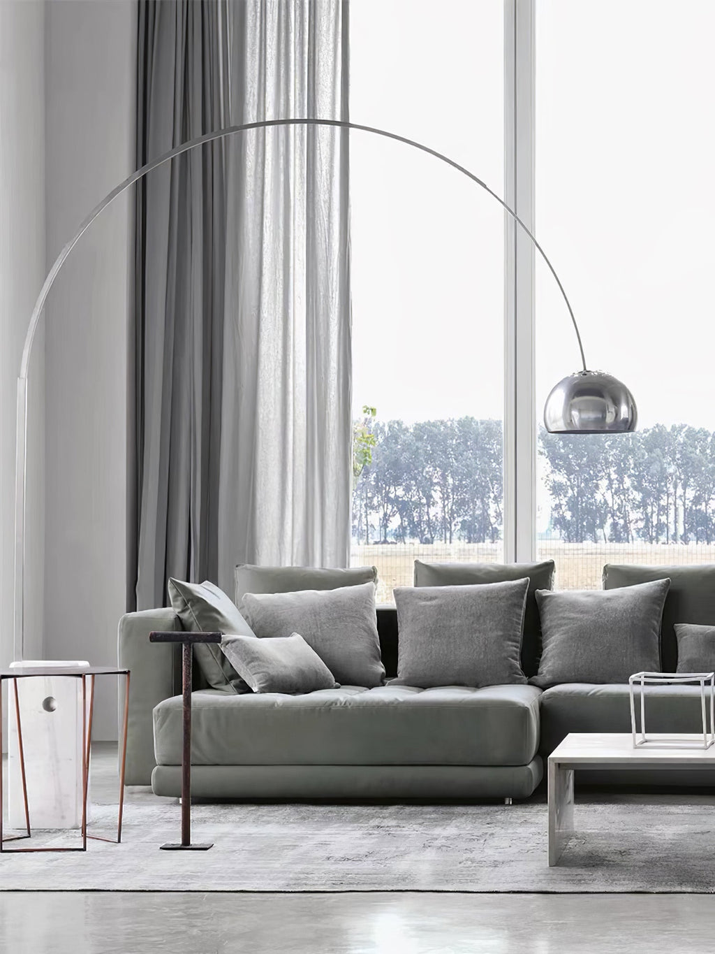Lampadaire moderne Dav en Marbre