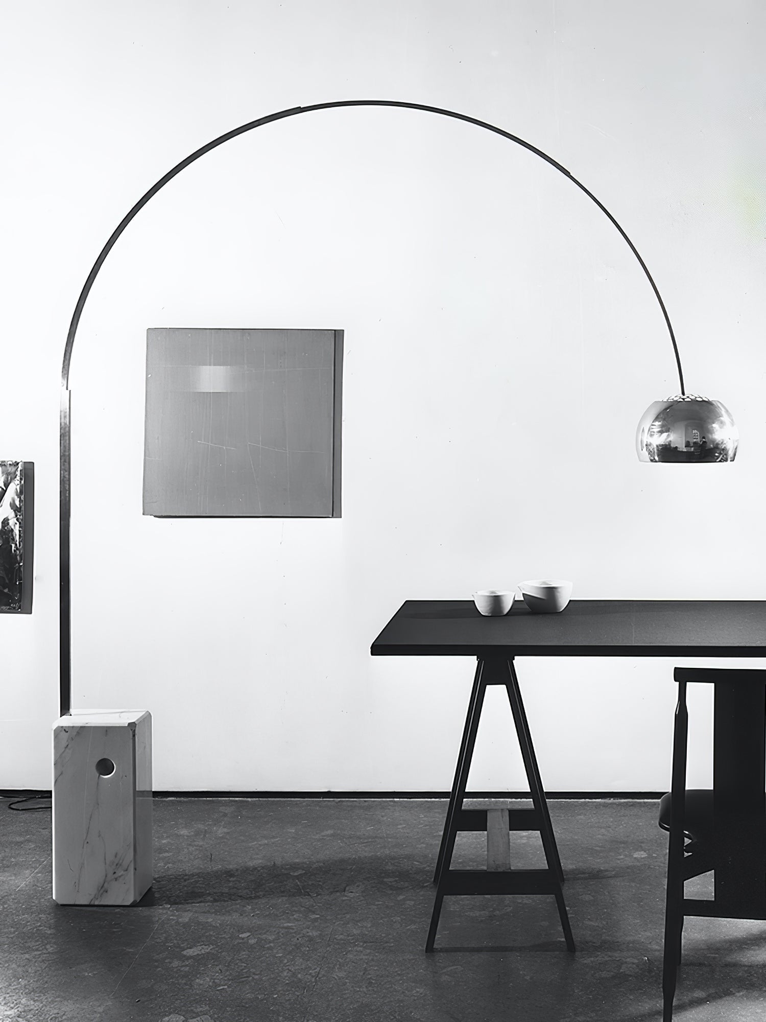 Lampadaire moderne Dav en Marbre