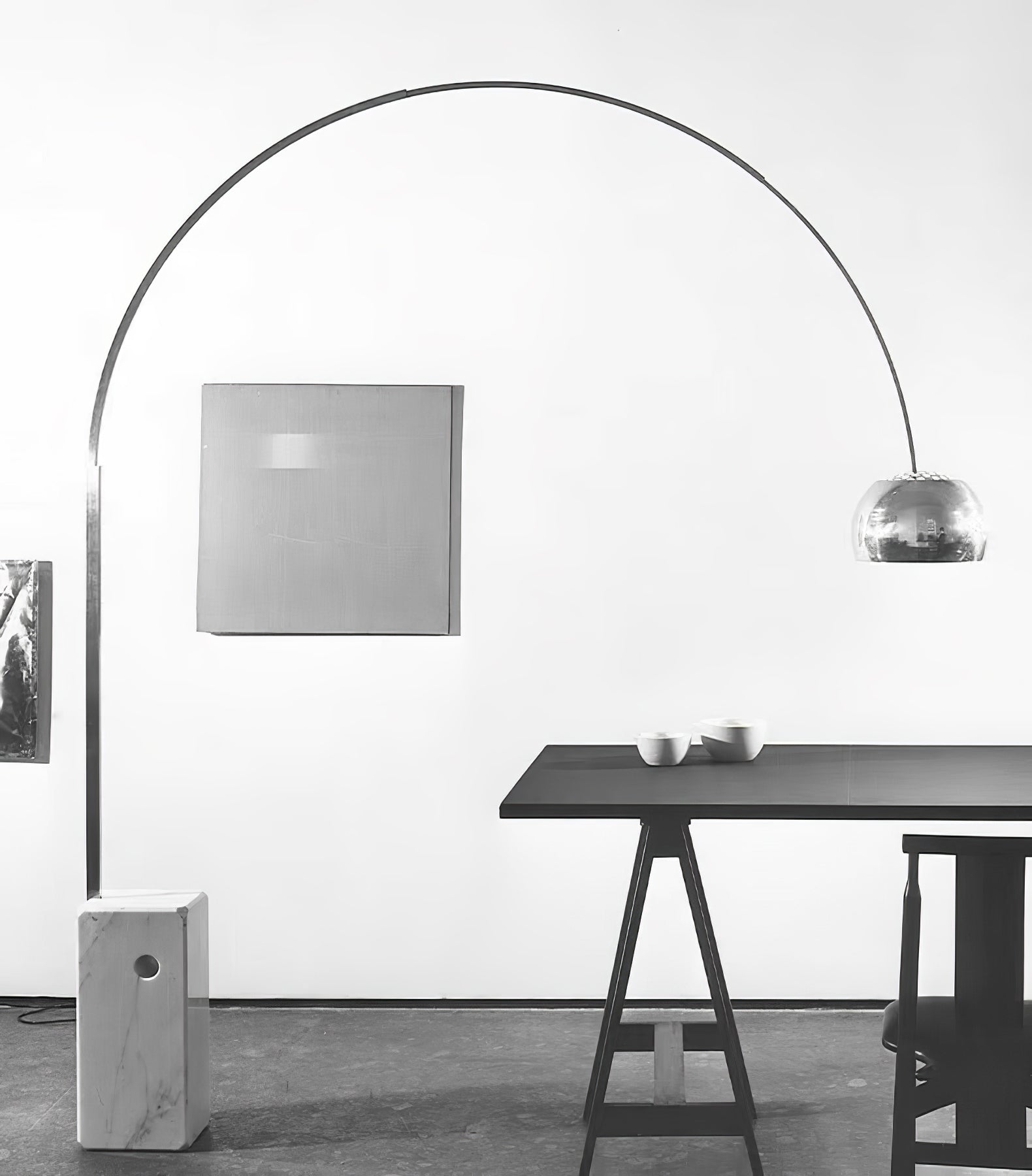 Lampadaire moderne Dav en Marbre