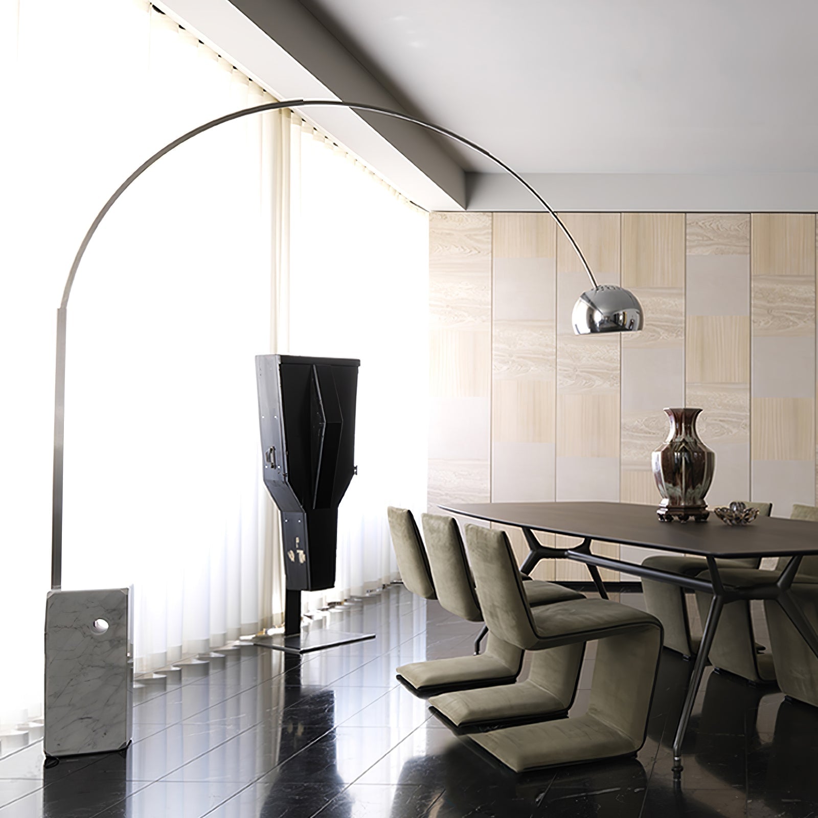 Lampadaire moderne Dav en Marbre