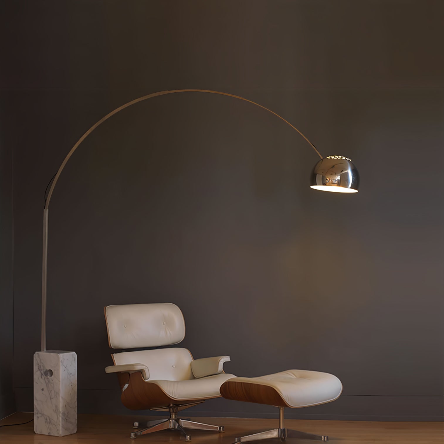 Lampadaire moderne Dav en Marbre