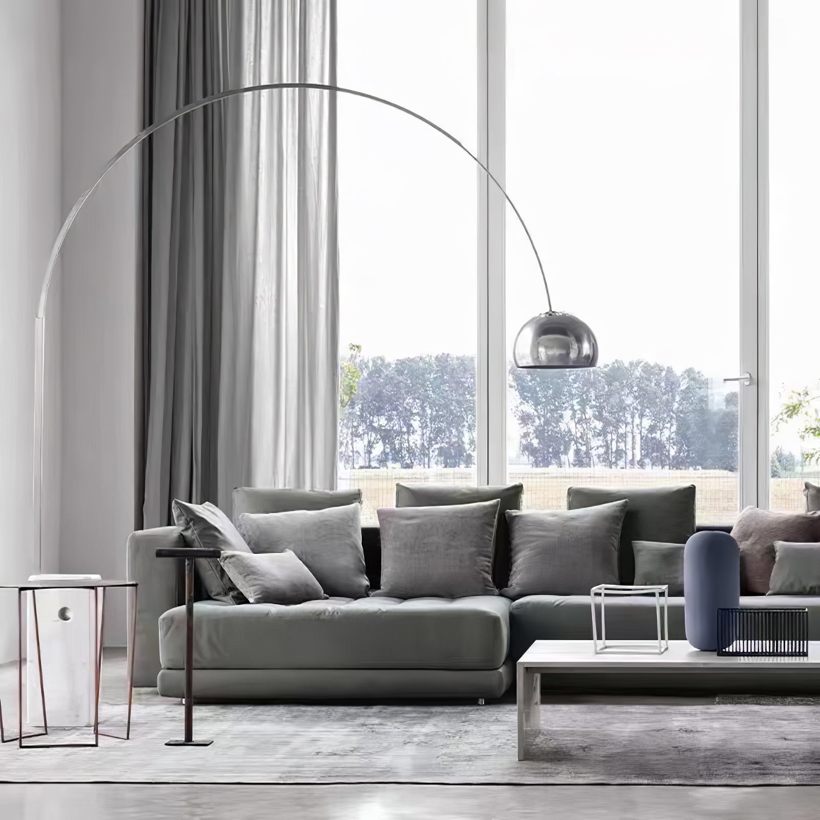 Lampadaire moderne Dav en Marbre