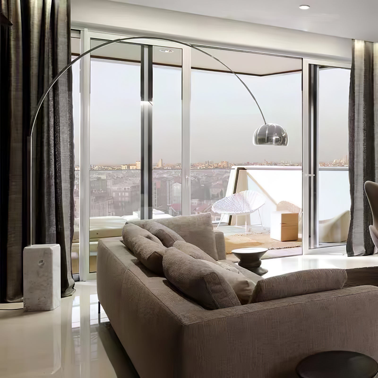 Lampadaire moderne Dav en Marbre