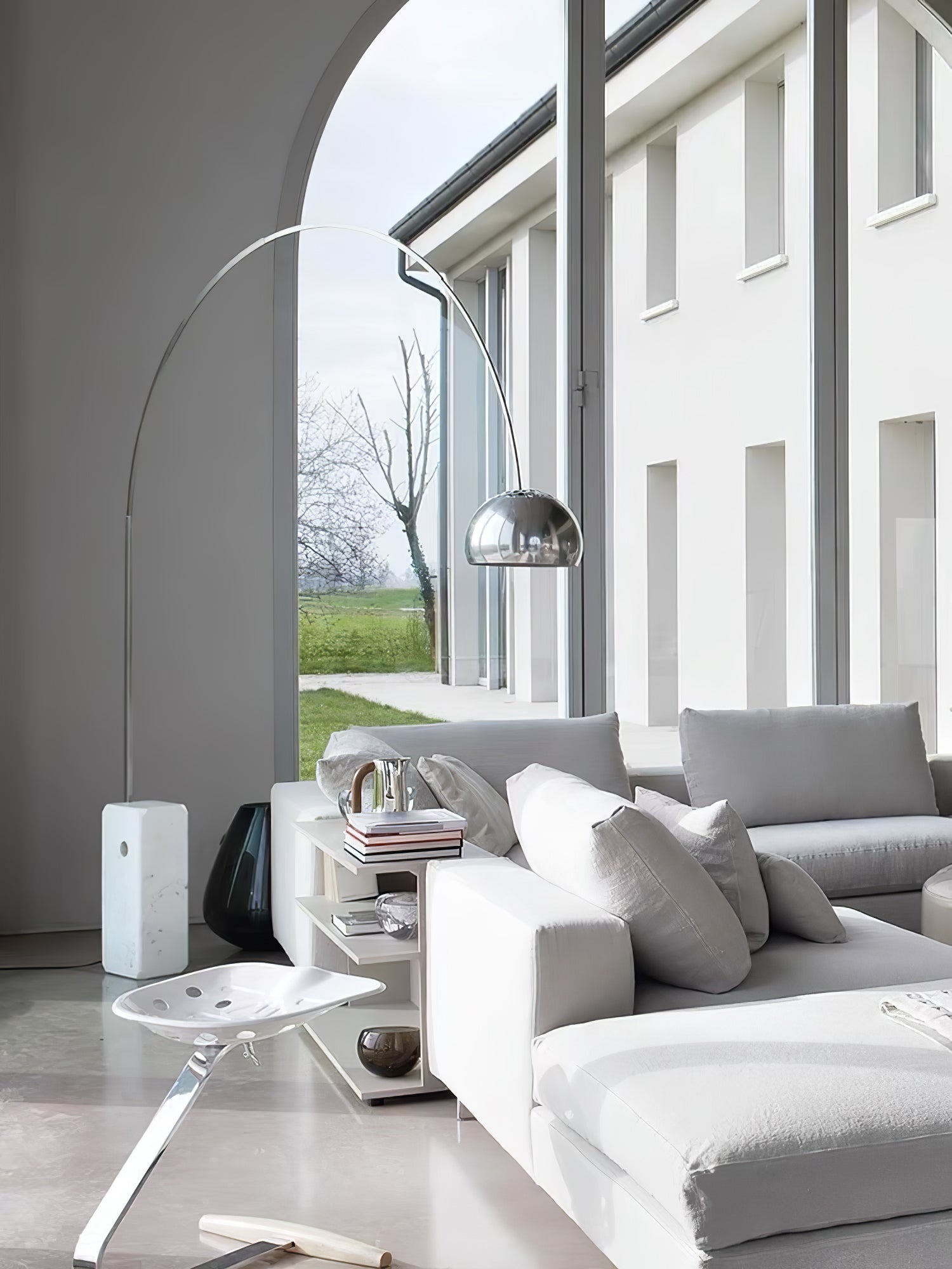 Lampadaire moderne Dav en Marbre