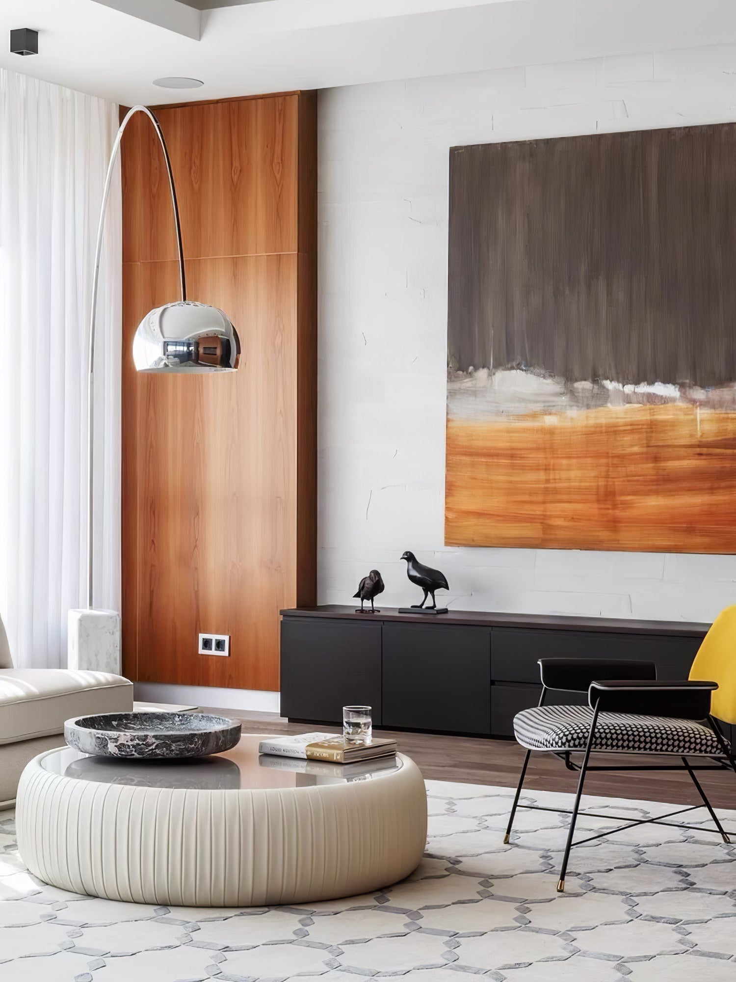 Lampadaire moderne Dav en Marbre