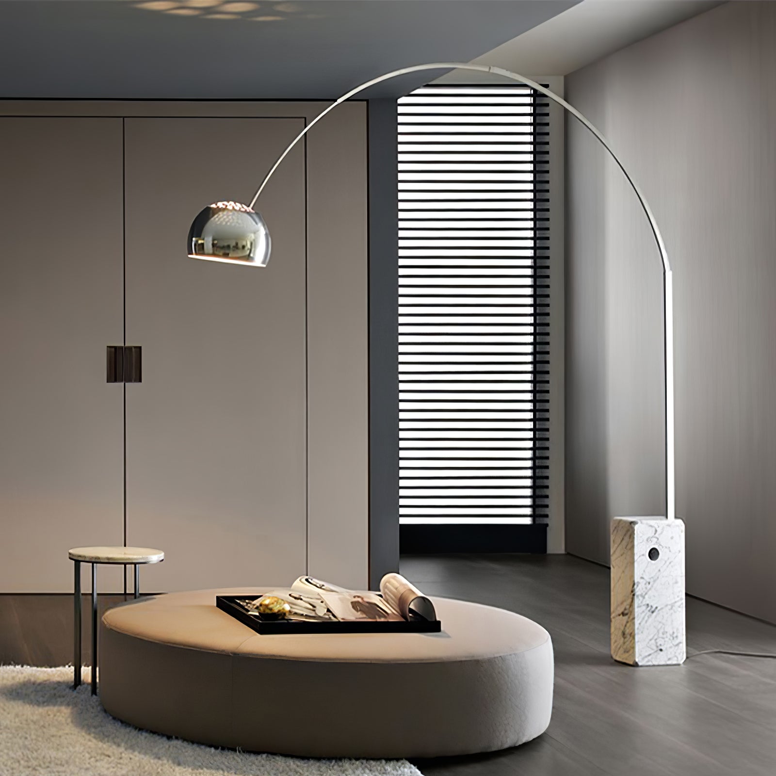 Lampadaire moderne Dav en Marbre