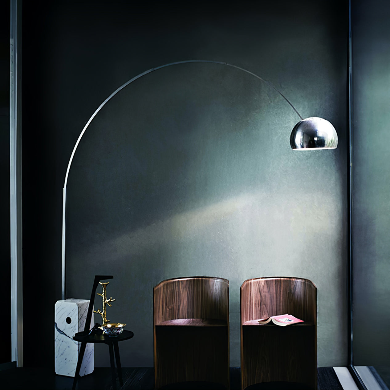 Lampadaire moderne Dav en Marbre