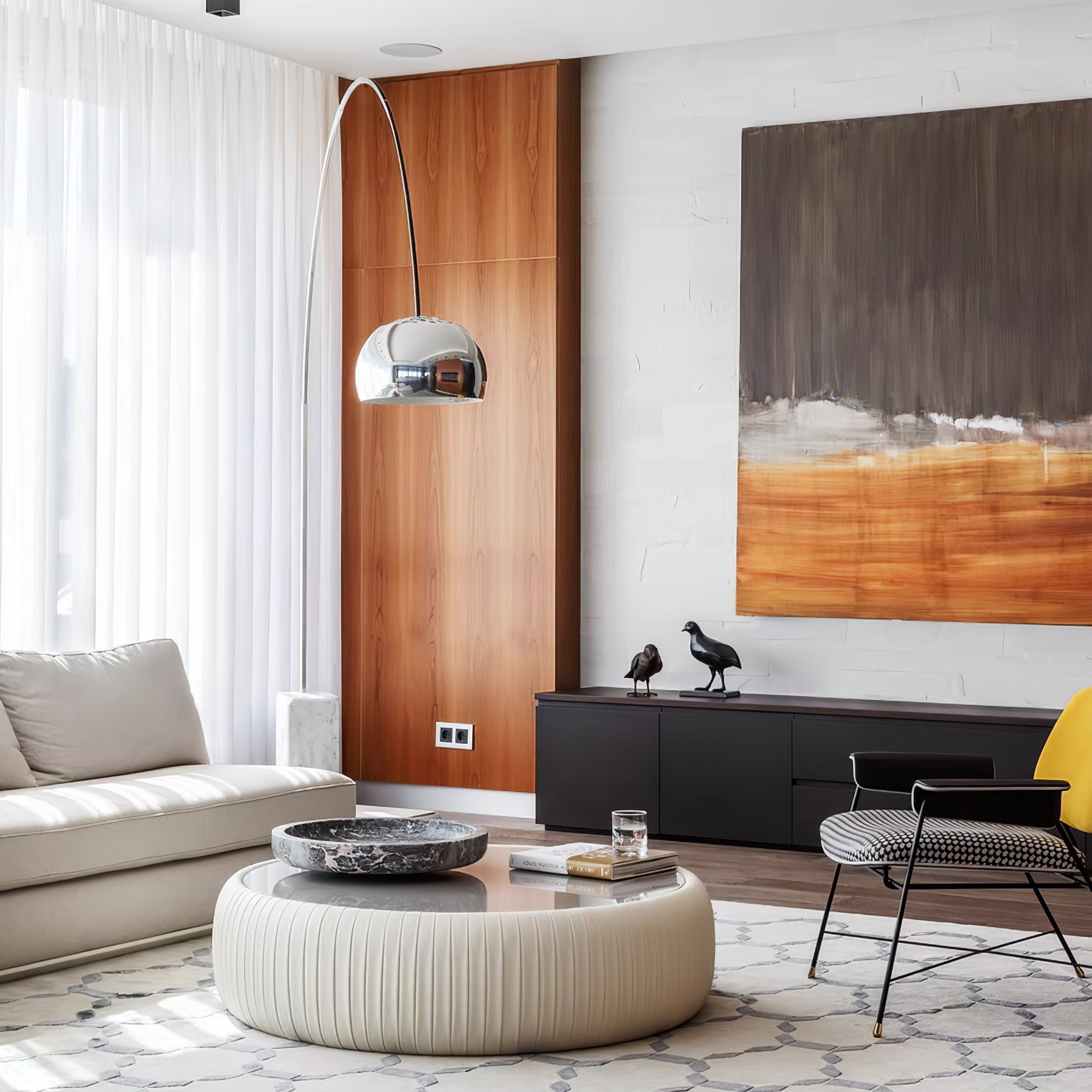 Lampadaire moderne Dav en Marbre