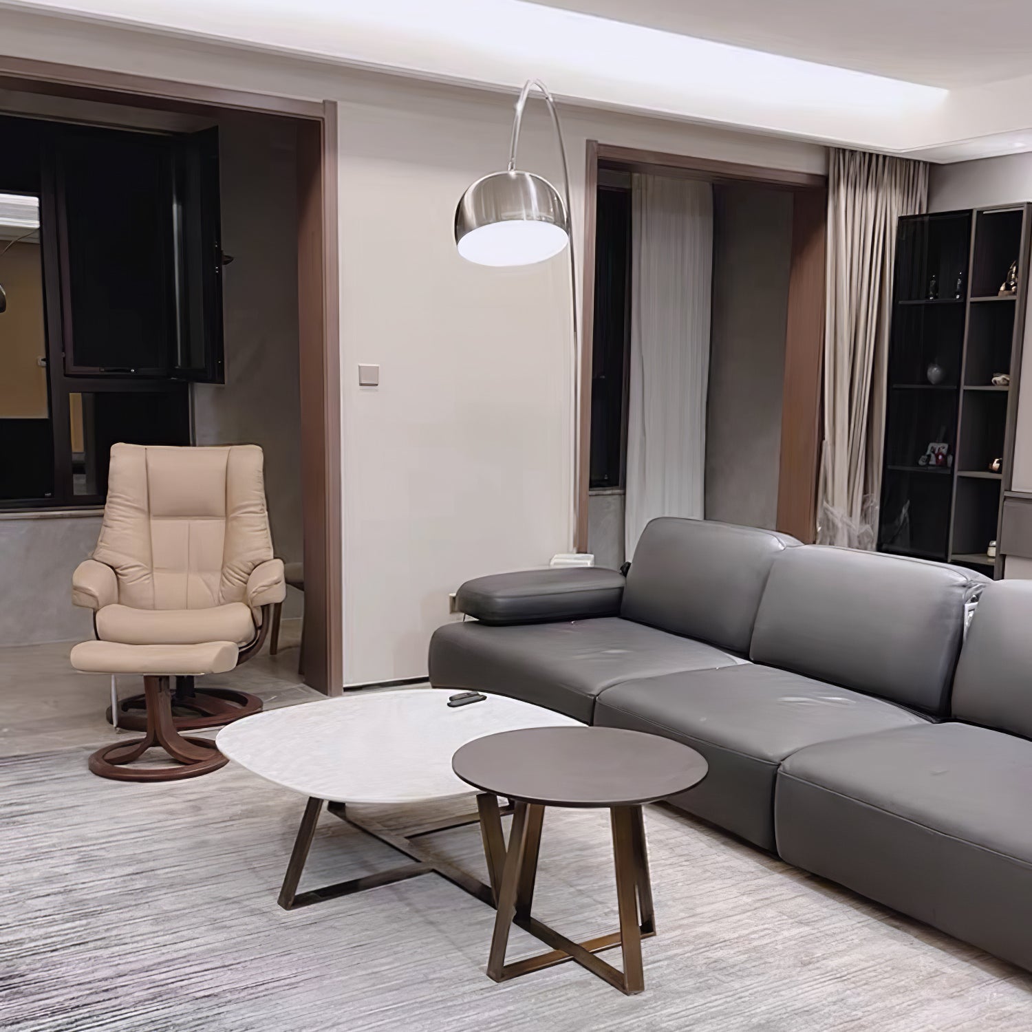 Lampadaire moderne Dav en Marbre