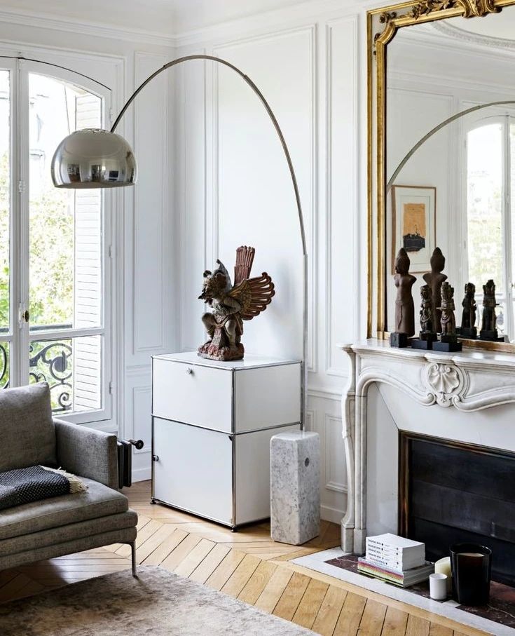 Lampadaire moderne Dav en Marbre