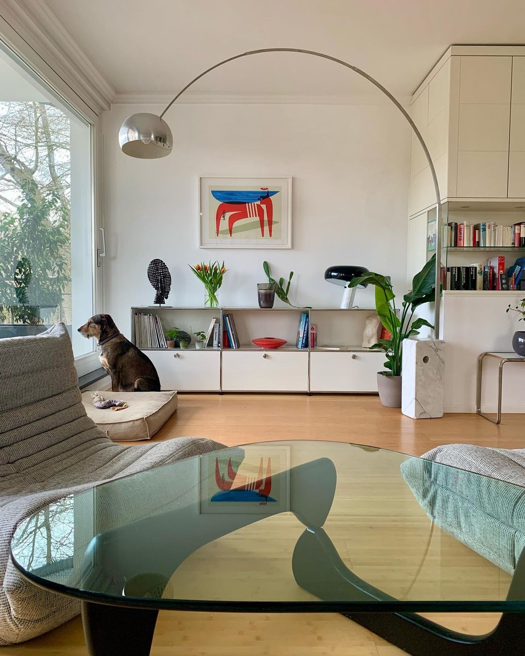 Lampadaire moderne Dav en Marbre
