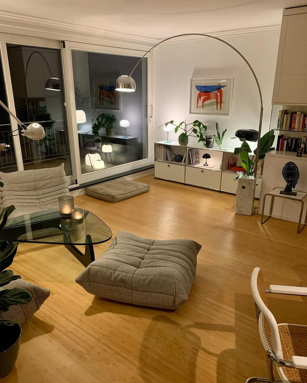 Lampadaire moderne Dav en Marbre